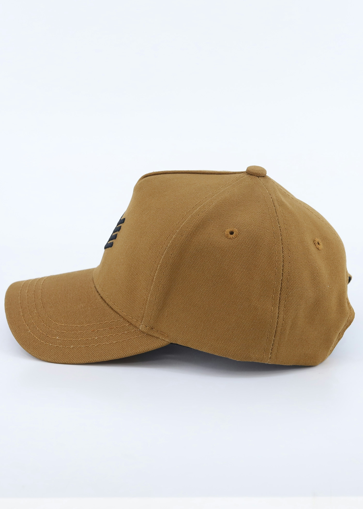 rooster visor cap brown color side view