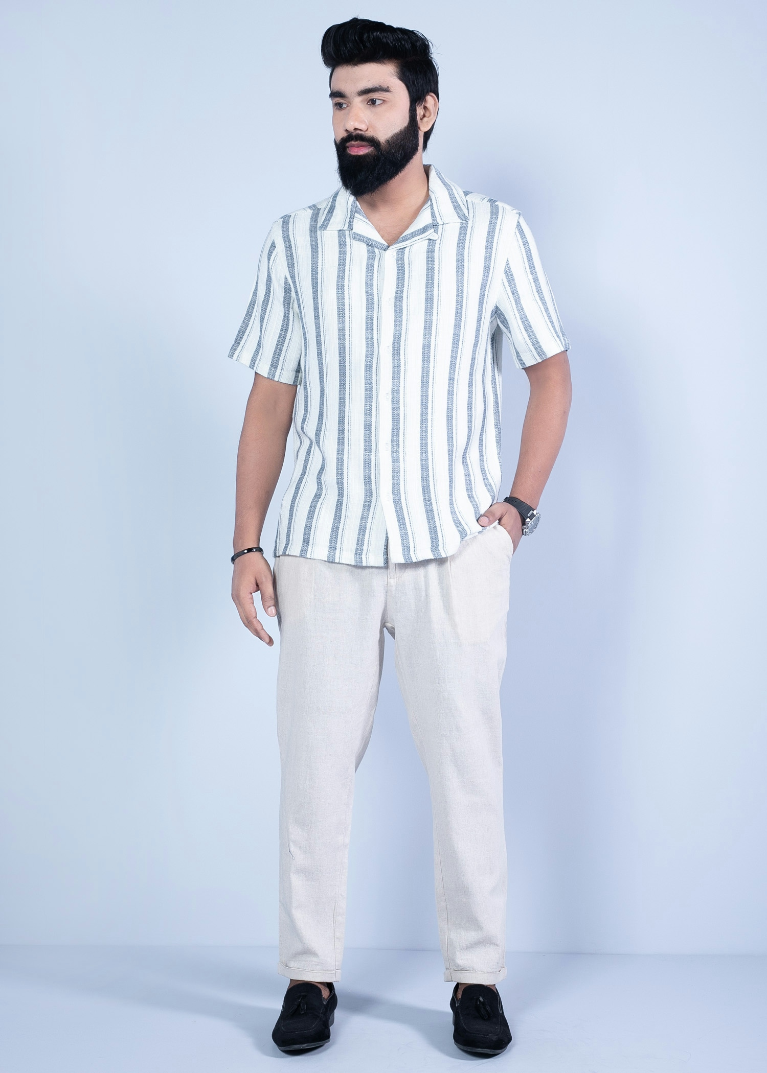 doha i cotton chino sand full front view