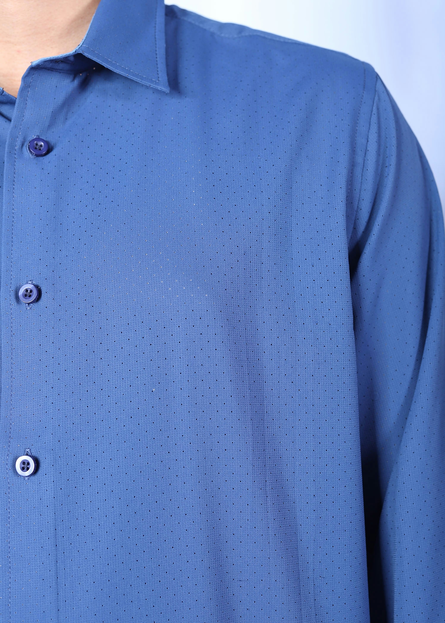 istanbul vi ls shirt navy color close front view
