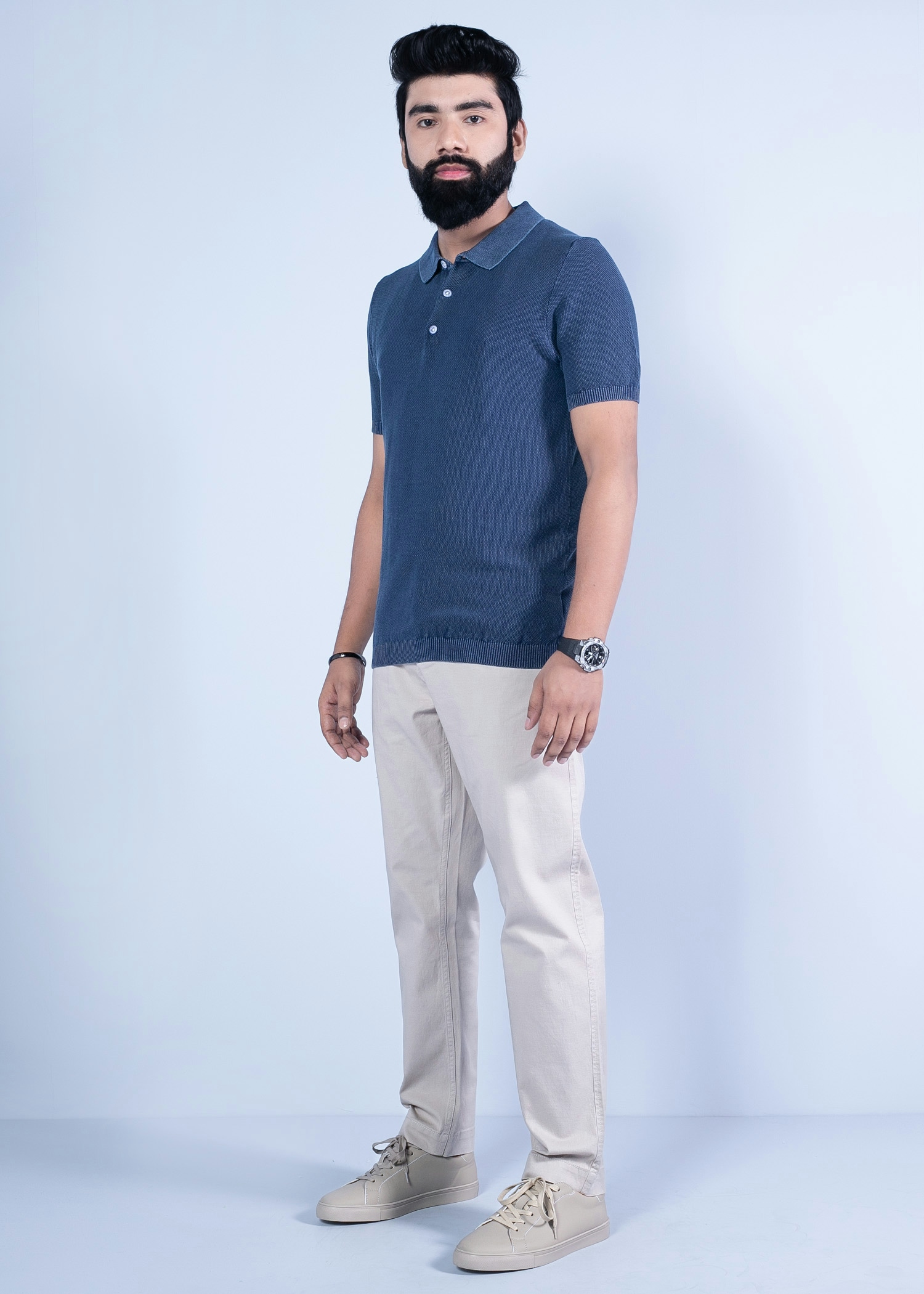 tanta polo navy color full side view