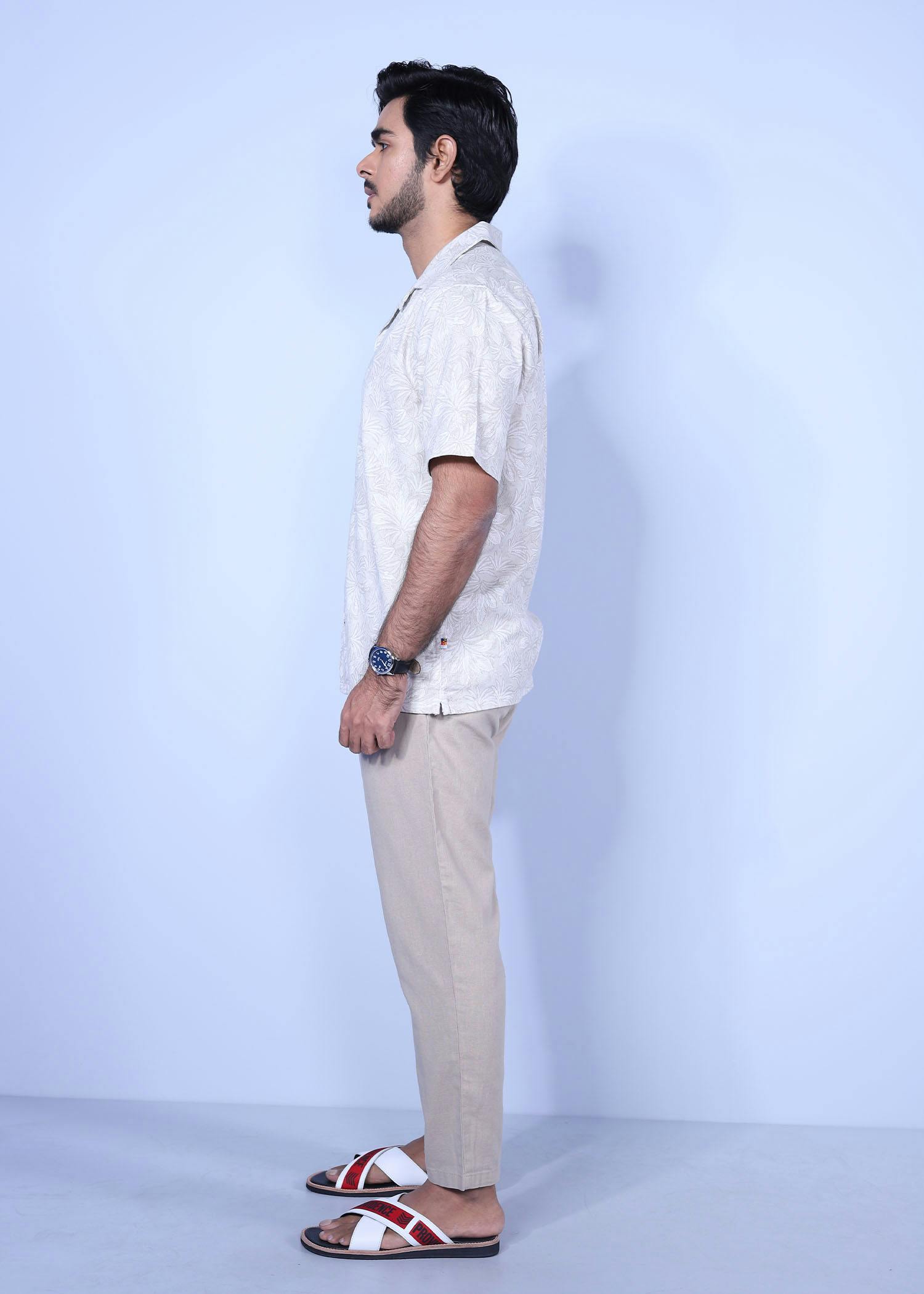 doha cotton chino lt beige full side view