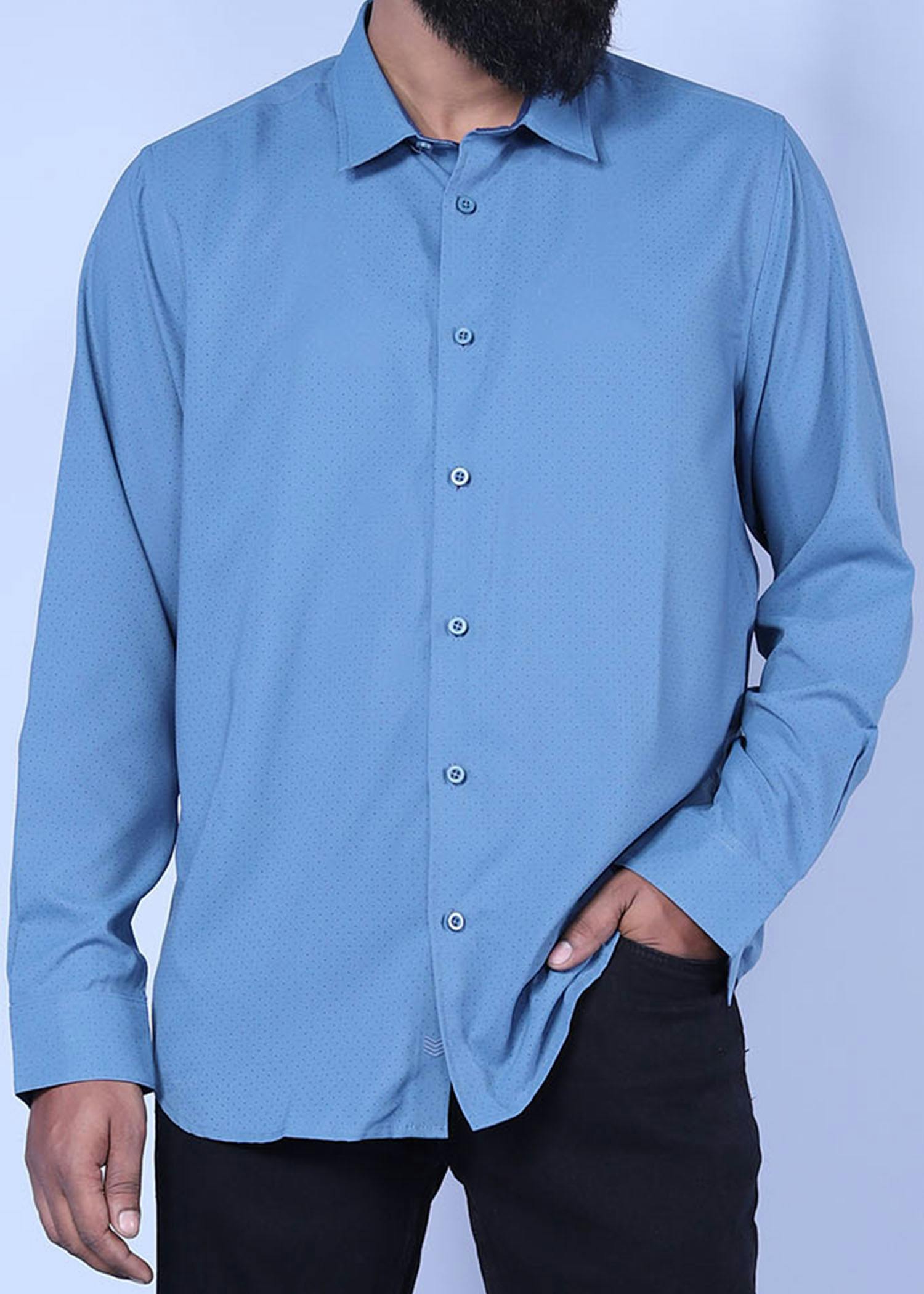 istanbul vi ls shirt blue color facecropped