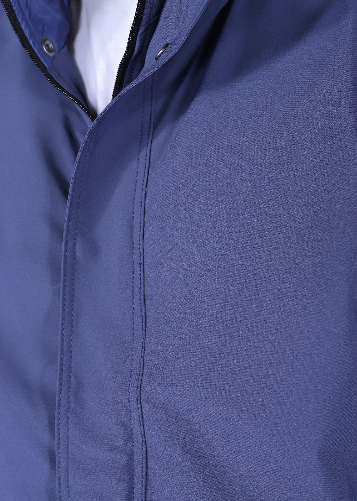 minla jacket navy color close front view