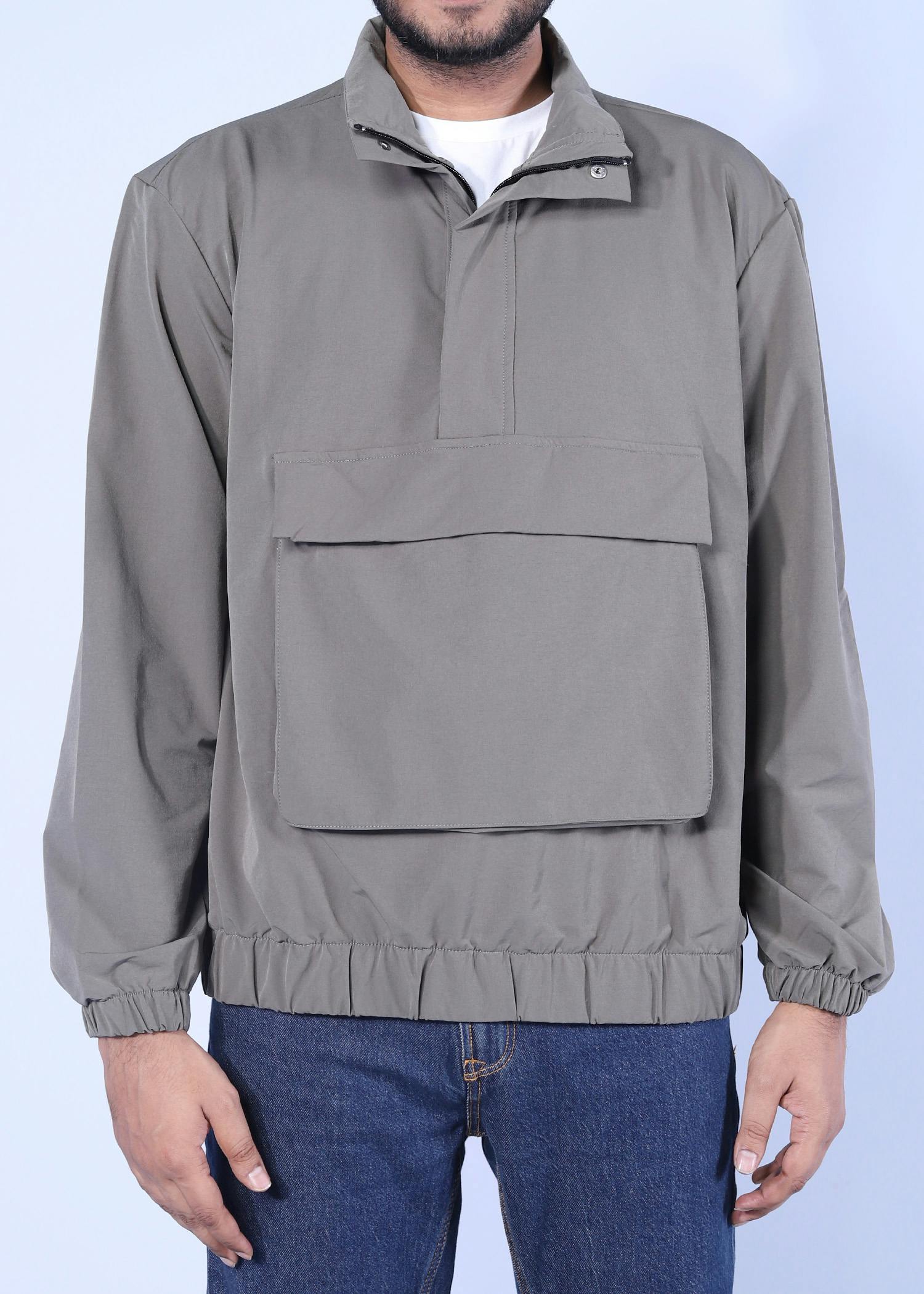 drongo jacket khaki color half front view