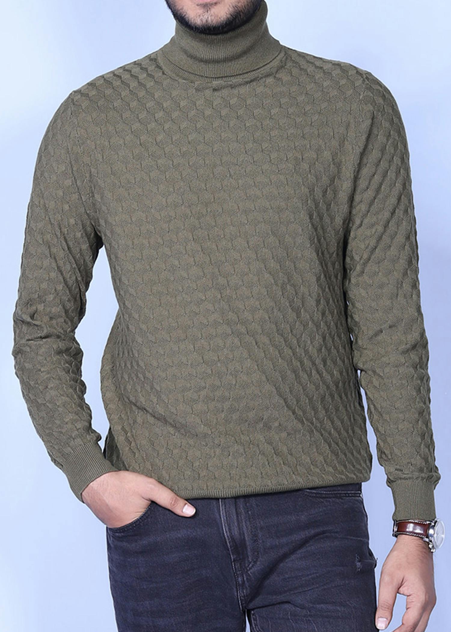 hornero ii sweater olive color headcropped
