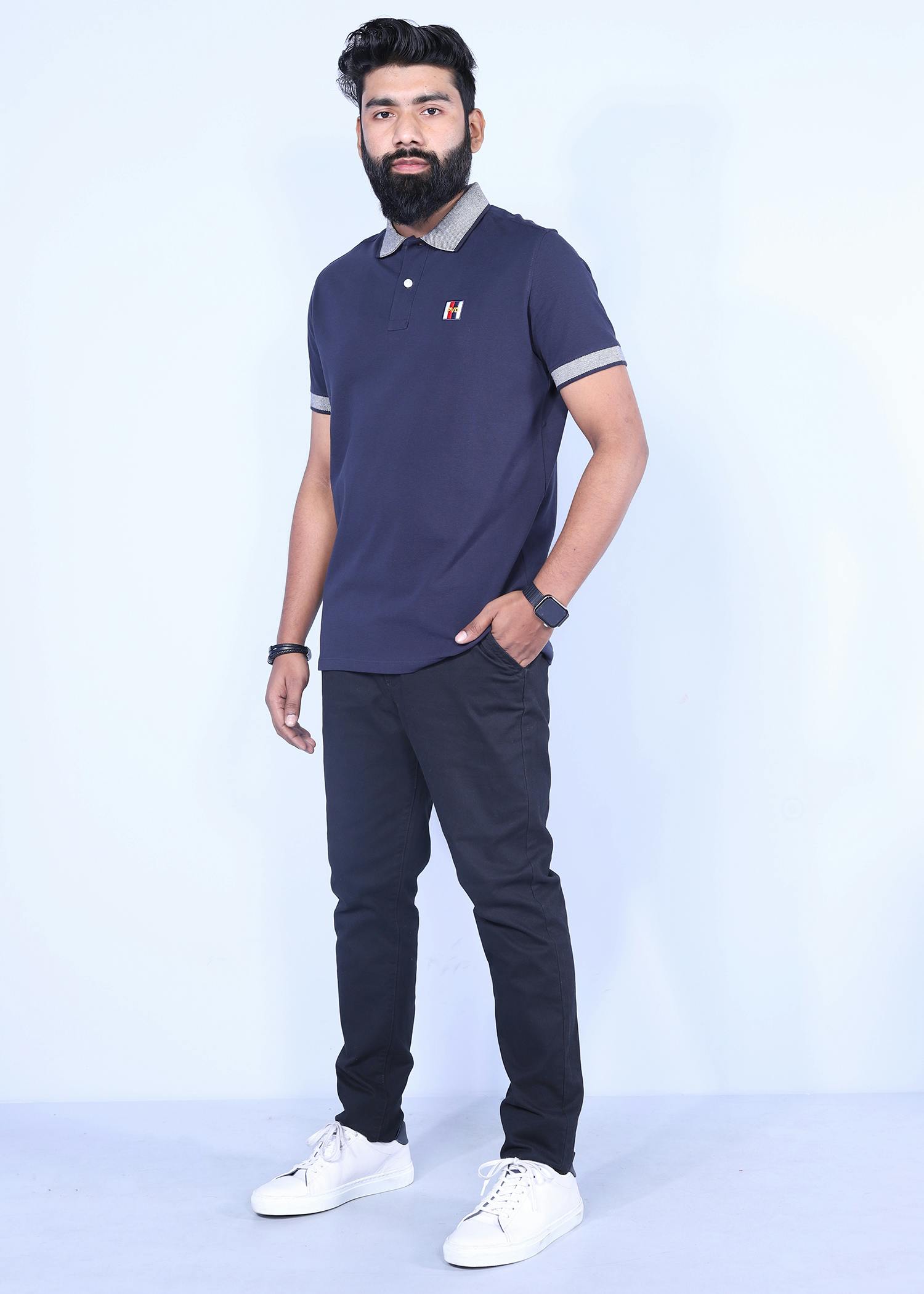 nightingale iii polo navy color full side view