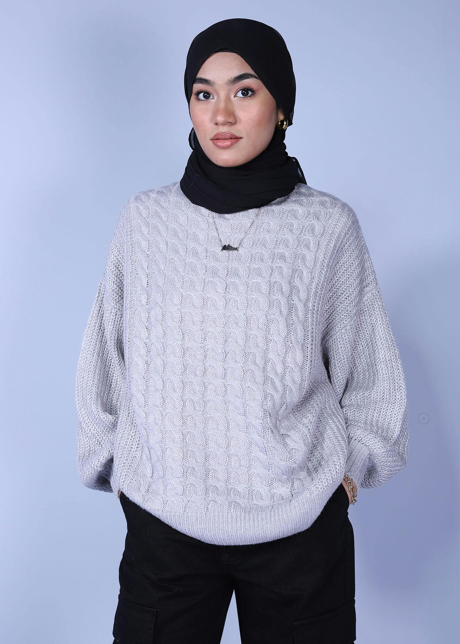 rubra ladies sweater pear color half front view
